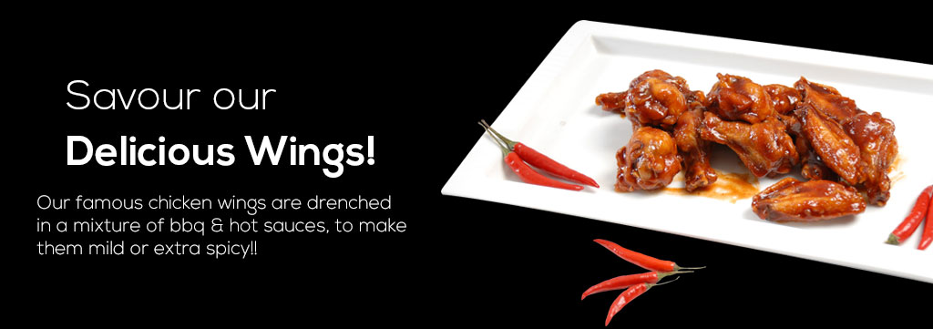 Milano chicken wings, mild or extra spicy